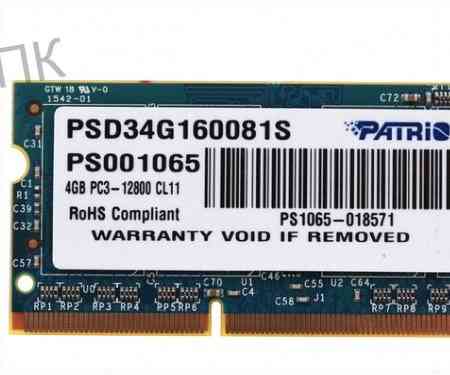 Оперативная Память Sodimm Patriot Signature [psd34g160081s] 4 гб - арт:4177 Макеевка