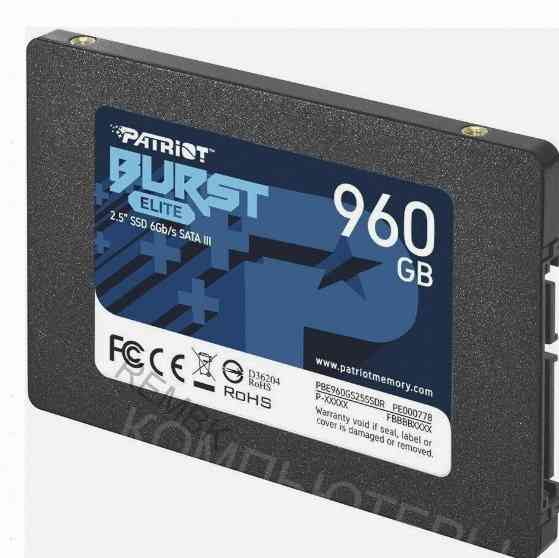 Ssd Patriot Sata Iii 960gb Pbe960gs25ssdr Burst Elite 2.5" - арт:6837 Макеевка