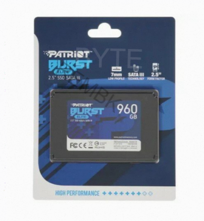 Ssd Patriot Sata Iii 960gb Pbe960gs25ssdr Burst Elite 2.5" - арт:6837 Макеевка