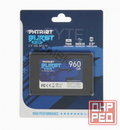 Ssd Patriot Sata Iii 960gb Pbe960gs25ssdr Burst Elite 2.5" - арт:6837 Макеевка - изображение 4