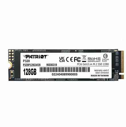 Ssd Накопитель Patriot p320 p320p128gm28 128гб, m.2 2280, Pcie 3.0 x4, Nvme, m.2 - арт:6012 Макеевка
