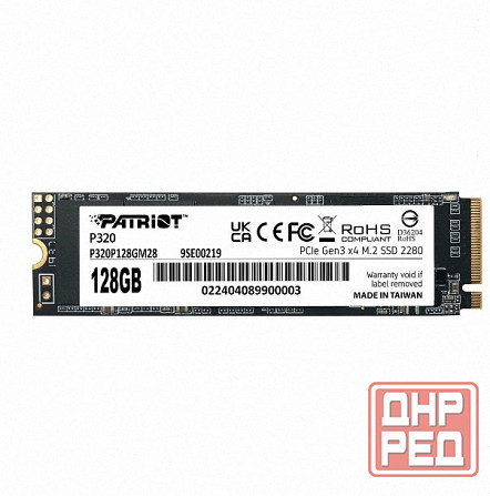 Ssd Накопитель Patriot p320 p320p128gm28 128гб, m.2 2280, Pcie 3.0 x4, Nvme, m.2 - арт:6012 Макеевка - изображение 1