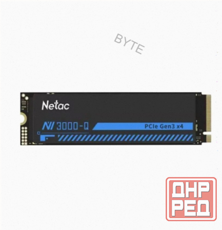 Ssd Накопитель Netac nv3000 512gb nt01nv3000q-512-e4x m.2 2280, Pci-e 3.0 x4, Черный по д - арт:3468 Макеевка - изображение 1