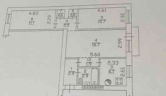Продам 3ком Ворошиловский р-он, б-р Пушкина. Центр города Донецк