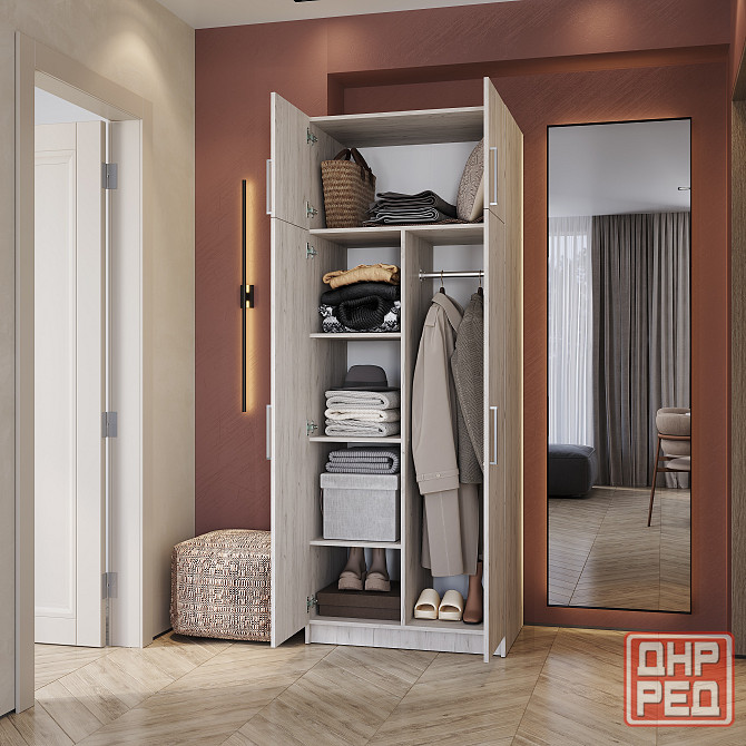 Шкаф 2х ств с перегородкой Донецк - изображение 2