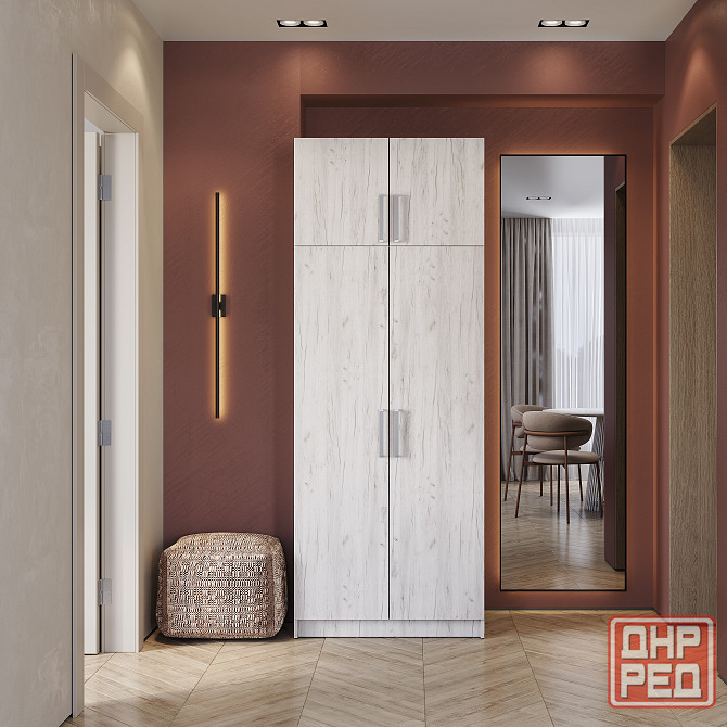 Шкаф 2х ств с перегородкой Донецк - изображение 3