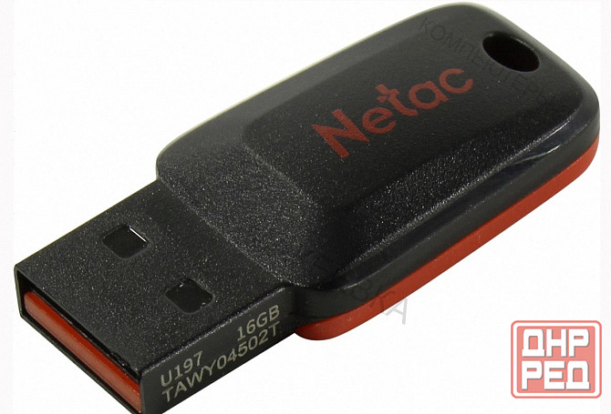 Флеш Диск Netac u197 16gb , Usb2.0, Пластиковая, Черная - арт:4508 Макеевка - изображение 3