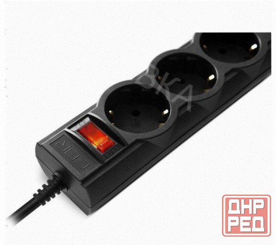 Сетевой Фильтр Cbr Csf 2505-3.0 Black 3 Метра (csf 2505-3.0 Black pc) - арт:1502 Макеевка - изображение 4