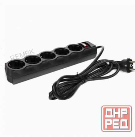 Сетевой Фильтр Cbr Csf 2505-3.0 Black 3 Метра (csf 2505-3.0 Black pc) - арт:1502 Макеевка - изображение 3