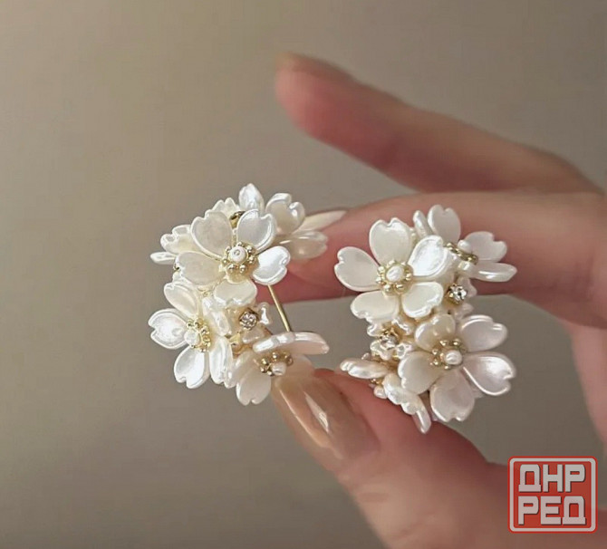 Абсолютно новые красивые серьги Донецк - изображение 3