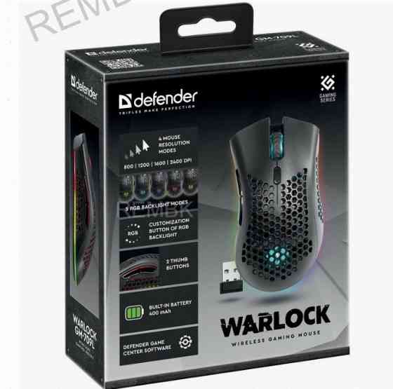 Мышь Defender Warlock gm-709l, Черный (52709) Оптический, 2400 Dpi, Usb - арт:6179 Макеевка