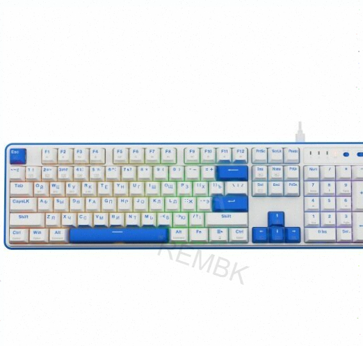 Клавиатура Redragon Faye Pro ru, Rgb, Белый-синий (72257) - арт:8718 Макеевка