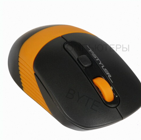 Мышь Беспроводная a4tech Fstyler fg10s [1204066] Черный/оранжевый - арт:3980 Макеевка