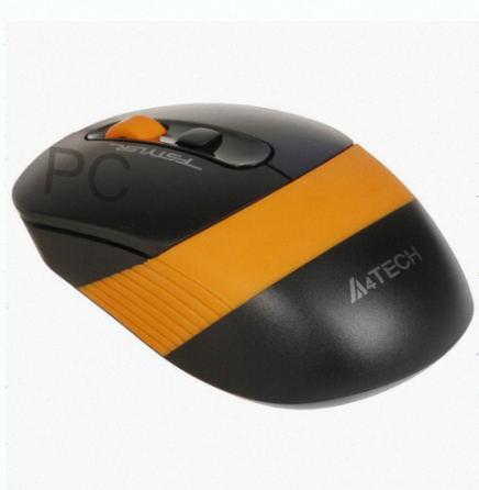 Мышь Беспроводная a4tech Fstyler fg10s [1204066] Черный/оранжевый - арт:3980 Макеевка