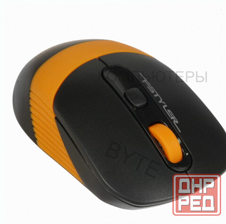 Мышь Беспроводная a4tech Fstyler fg10s [1204066] Черный/оранжевый - арт:3980 Макеевка - изображение 4