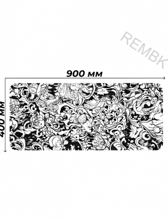 Коврик Для Мышки Gaming Loot Xxl (900x400x3), Белый, Темно-синий - арт:4562 Макеевка