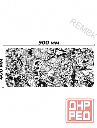 Коврик Для Мышки Gaming Loot Xxl (900x400x3), Белый, Темно-синий - арт:4562 Макеевка - изображение 1