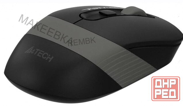 A-4tech Мышь Fstyler fg10s Черный/серый Оптическая (2000dpi) Беспроводная Usb [1204030] - арт:9055 Макеевка - изображение 4