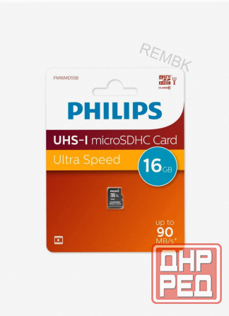 Флеш Карта Microsd 16gb Philips High Speed Microsdhc Class 10 90mb/s - арт:2751 Макеевка - изображение 3