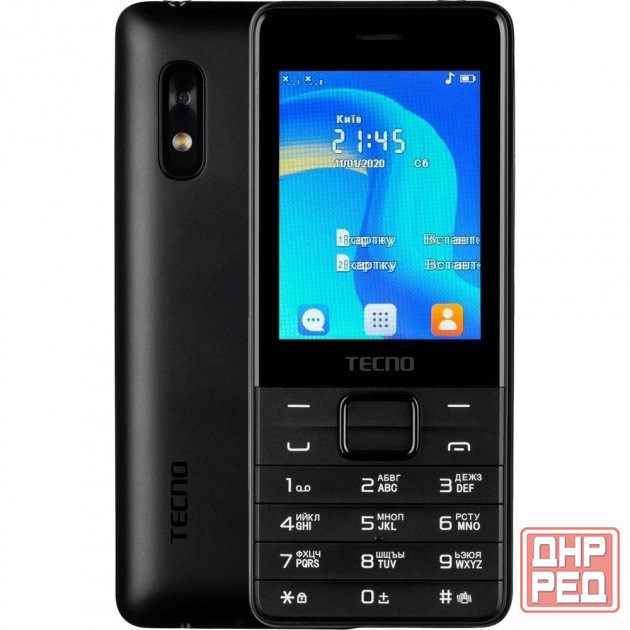 Мобильный телефон Tecno T454 DS black, blue Донецк - изображение 1