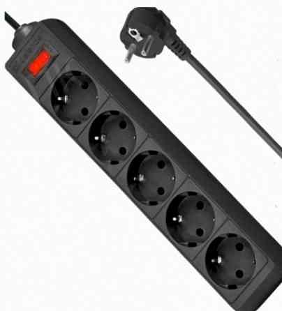 Сетевой Фильтр Defender es, 5.0 м, 5 Розеток, Черный - арт:3231 Макеевка