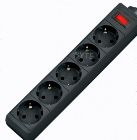 Сетевой Фильтр Defender es, 5.0 м, 5 Розеток, Черный - арт:3231 Макеевка