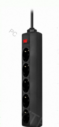 Сетевой Фильтр Defender es, 5.0 м, 5 Розеток, Черный - арт:3231 Макеевка