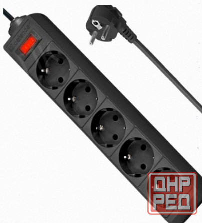 Сетевой Фильтр Defender es, 5.0 м, 5 Розеток, Черный - арт:3231 Макеевка - изображение 1