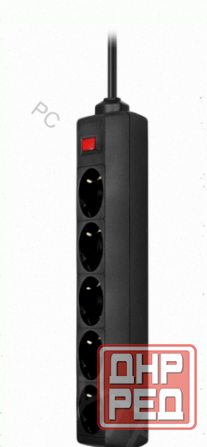 Сетевой Фильтр Defender es, 5.0 м, 5 Розеток, Черный - арт:3231 Макеевка - изображение 4
