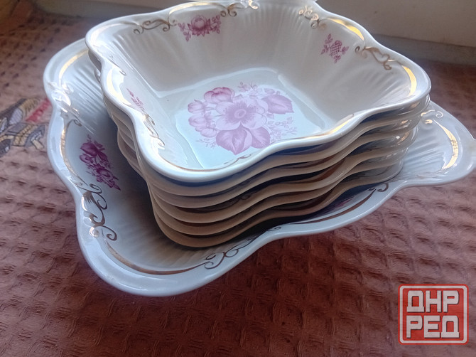 Набор салатников фарфор ссср Донецк - изображение 1