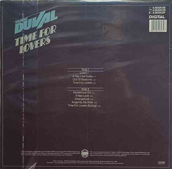 Виниловая пластинка LP "Frank Duval" - Time For Lovers - Донецк