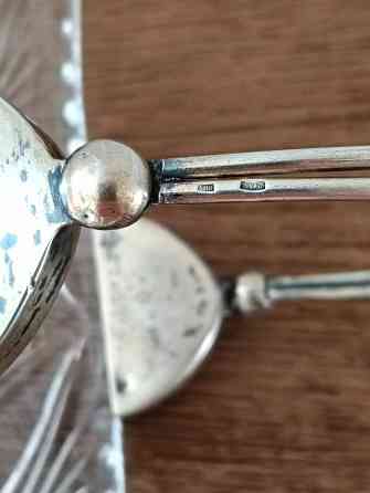 Конфетница, хрусталь с серебряной ручкой Донецк