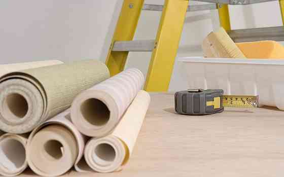 Поклейка обоев, Строительные работы Макеевка