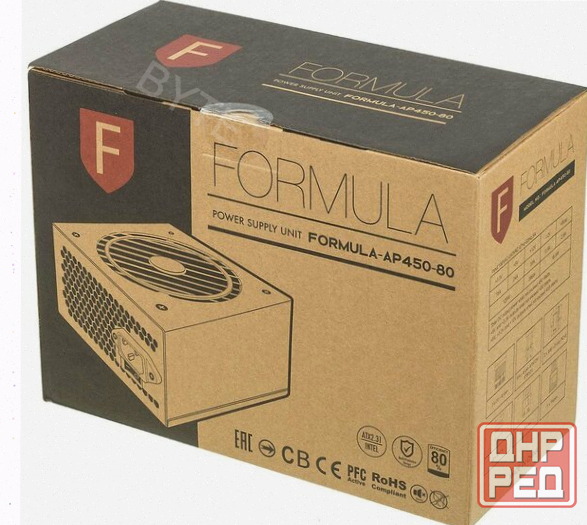 Блок Питания Formula Atx 450w Formula-ap450-80 80 Plus White (20+4pin) Apfc 120mm Fan 7xs - арт:7972 Макеевка - изображение 2