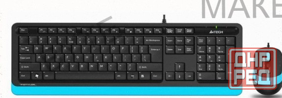 Комплект Клавиатура+мышь a4tech Fstyler f1010 Черный (f1010 Blue) в Макеевке Днр - арт:9953 Макеевка - изображение 1