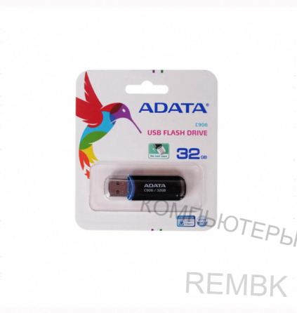 Накопитель Usb 2.0 32гб Adata c906 (ac906-32g-rbk), Черный - арт:6279 Макеевка