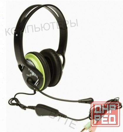 Компьютерная Гарнитура Genius hs-400a, Черный/зеленый - арт:7159 Макеевка - изображение 1