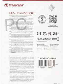 Карта Памяти 32gb Transcend ts32gusd300s-a Microsdhc Class 10 u1 300s + Адаптер - арт:4998 Макеевка