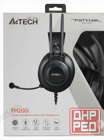 Наушники с Микрофоном a4tech Fstyler fh200i Серый 1.8м Накладные Оголовье (fh200i Grey) f - арт:8882 Макеевка - изображение 2