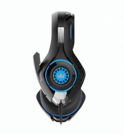 Игровые Наушники Проводные с Микрофоном Crown Micro Cmgh-101t чёрный/синий - арт:5487 Макеевка