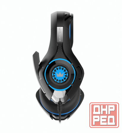 Игровые Наушники Проводные с Микрофоном Crown Micro Cmgh-101t чёрный/синий - арт:5487 Макеевка - изображение 2