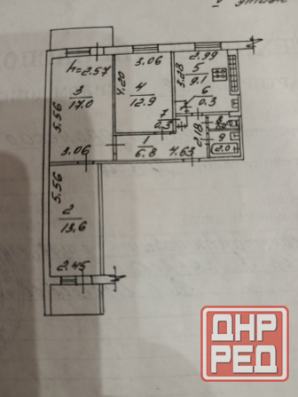 Продается 3 ком квартира, ор/ир площадь Бакинских Комиссаров Донецк - изображение 8
