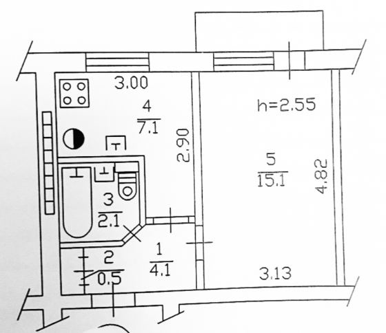 Продается 1 ком квартира, ор/ир Майский рынок Донецк