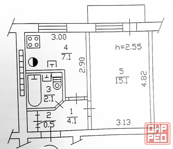 Продается 1 ком квартира, ор/ир Майский рынок Донецк - изображение 3