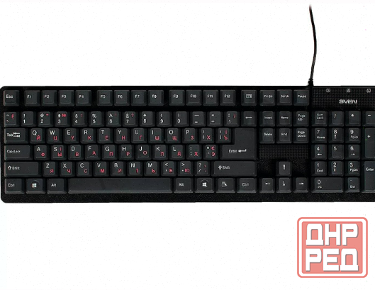Клавиатура Sven Проводная Standard 301, Usb, 104 Клавиши, Черная (sv-03100301ub) - арт:5822 Макеевка - изображение 2