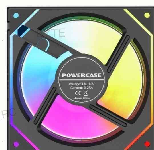 Вентилятор Powercase m52-12, Argb, Черный - арт:2433 Макеевка