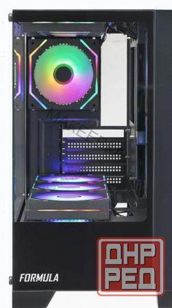 Корпус Matx Formula Crystal z1m, Mini-tower, Без бп, Черный [cristal z1m] - арт:4515 Макеевка - изображение 4
