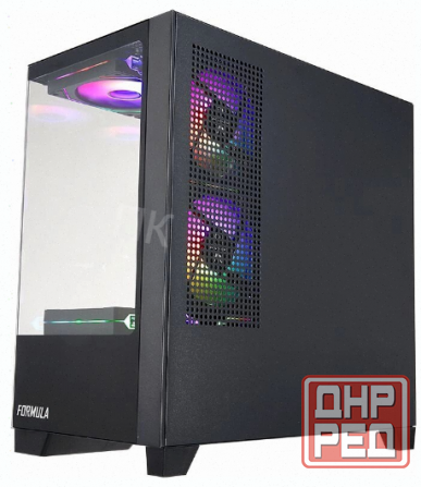 Корпус Matx Formula Crystal z1m, Mini-tower, Без бп, Черный [cristal z1m] - арт:4515 Макеевка - изображение 2