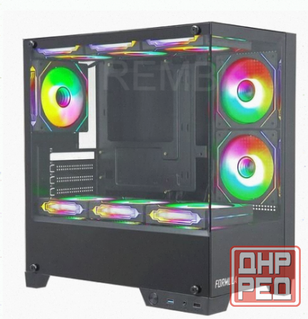 Корпус Matx Formula Crystal z1m, Mini-tower, Без бп, Черный [cristal z1m] - арт:4515 Макеевка - изображение 1