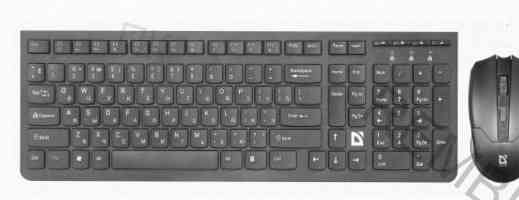 Беспроводной Комплект Клавиатура+мышь Defender Columbia c-775 ru, Черный, Мультимедиа - арт:9795 Макеевка